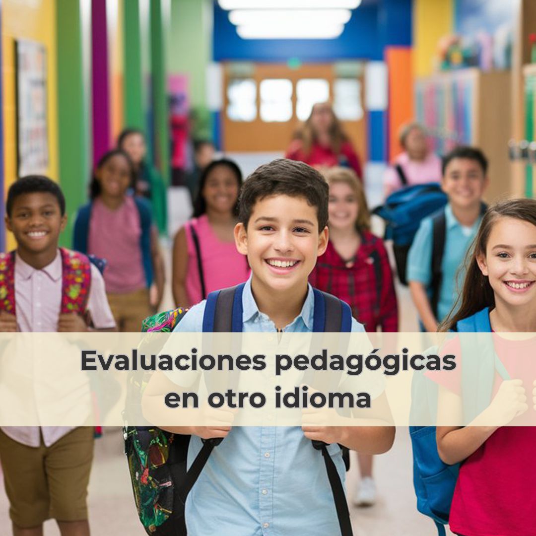 Evaluaciones pedagógicas en un idioma distinto del castellano